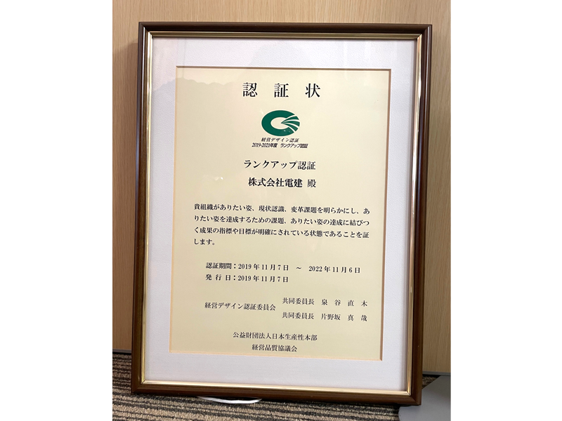 認証状